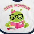 thumbnail image 4 of Inktastic Book Monster Girl Girls Baby Bib, 4 of 4