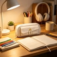 thumbnail image 5 of Leodye 1PCS Multifunctional Zipper Stationery Pouch Organizer Bag Lightweight Carry Pouch for Daily Home office Small Item Sorting -8.2x4.5x2.1in, 5 of 6
