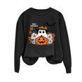 thumbnail image 5 of Mifsaly Halloween Sweatshirts for Women Pumpkin Graphic Cute Ghost Pullover Tops Crewneck Long Sleeve Festival Loose Fit Slouchy Shirts, 5 of 5