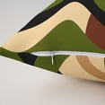 thumbnail image 6 of Kids Stripes Reversible Throw Pillow Covers 20 x 20-Inch Brown Black Green Square Cushion Covers Set of 4 for Decor Abstract Geometric Pillow Covers Home Decor Women Men Modern Striped Art, 6 of 6