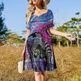 thumbnail image 4 of Vestido Zebra Life de manga corta Moda mujer Vestidos casuales Vestidos de mujer, 4 of 7