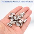 thumbnail image 4 of M3 Demi-Rond Rouleau en Ressort Écrous T Série 2020 Acier au Carbone Fente T Ressort Écrous Argent, 50 Pcs, 4 of 7