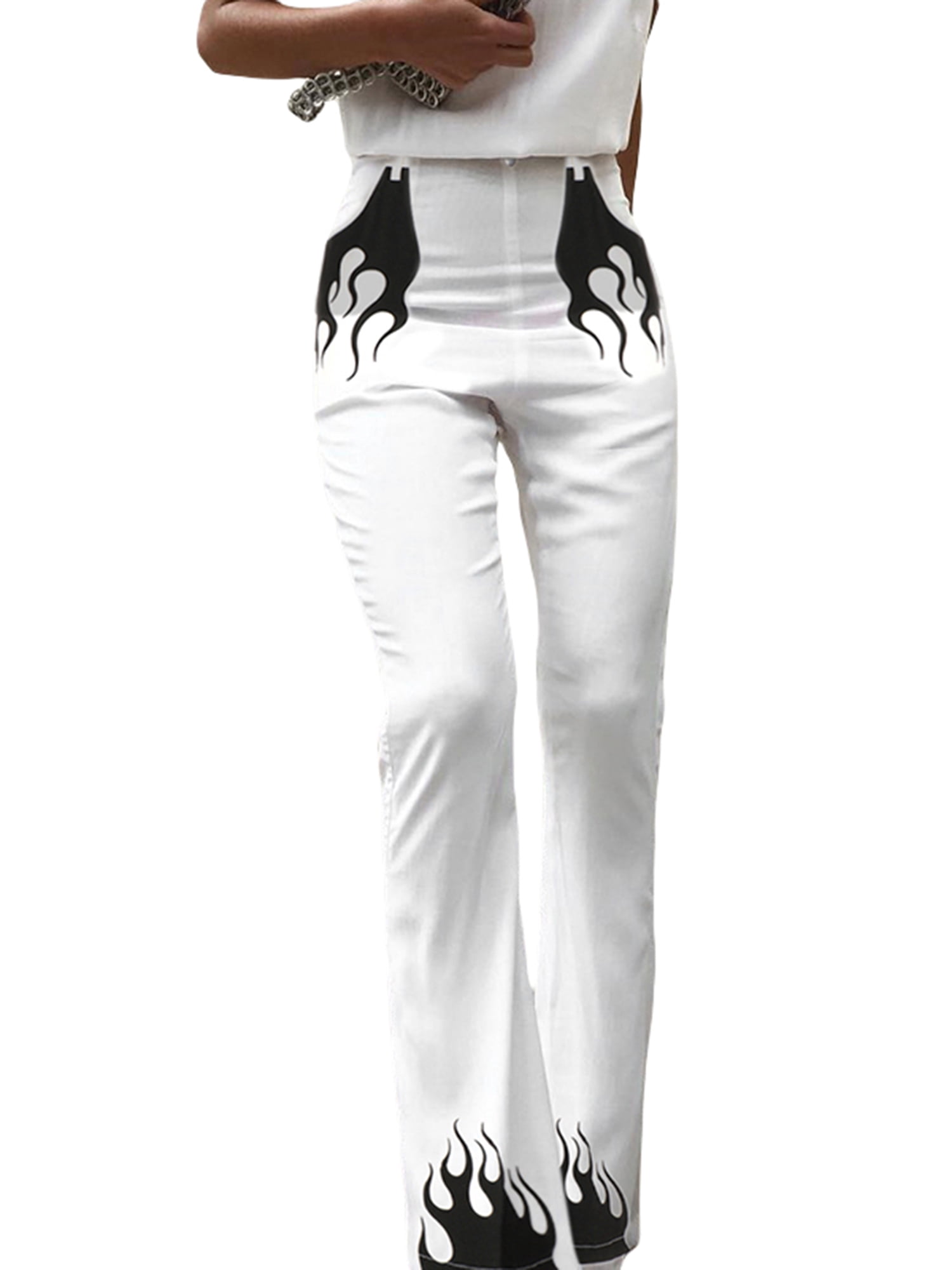 High-waist Slim Fit Trumpet Trousers 