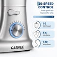 thumbnail image 2 of Garvee 5.3 QT Stand Mixer, 500W Kitchen Mixer with 10‑Speed Adjustable Control, Tilt‑Head Design for Bread Dough, Cake, Cookies, 120V, Silver, 2 of 8