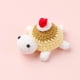 thumbnail image 4 of Figura de tortuga tejida a mano a crochet | Decoración de animales amigurumi en miniatura | Peluche pequeño | Regalo de cumpleaños para niños y adultos | Decoración para escritorio o estante, 4 of 5