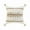 Beige And White, variant on 4 x 20 x 20 in. White Geometric Zippered 100 Percent Cotton Throw Pillow - Set of 2