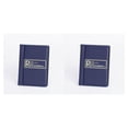 thumbnail image 2 of Naiovety Libro de almacenamiento de monedas portátil 120 rejilla rectangular alta transparencia impermeable a prueba de humedad a prueba de Azul 2piezas, 2 of 6