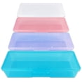 thumbnail image 1 of Beauticom Caja personal de almacenamiento para manicura profesional de uñas y pedicura (tamaño grande) (4 piezas de colores mezclados, colores mezclados: rosa, azul, esmerilado, morado), 1 of 5