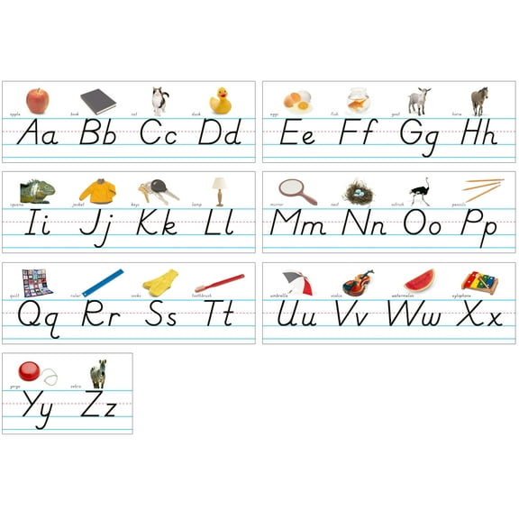 North Star Teacher Resources Alphabet Lines Bulletin Board Set, Multicolor, 7 Count