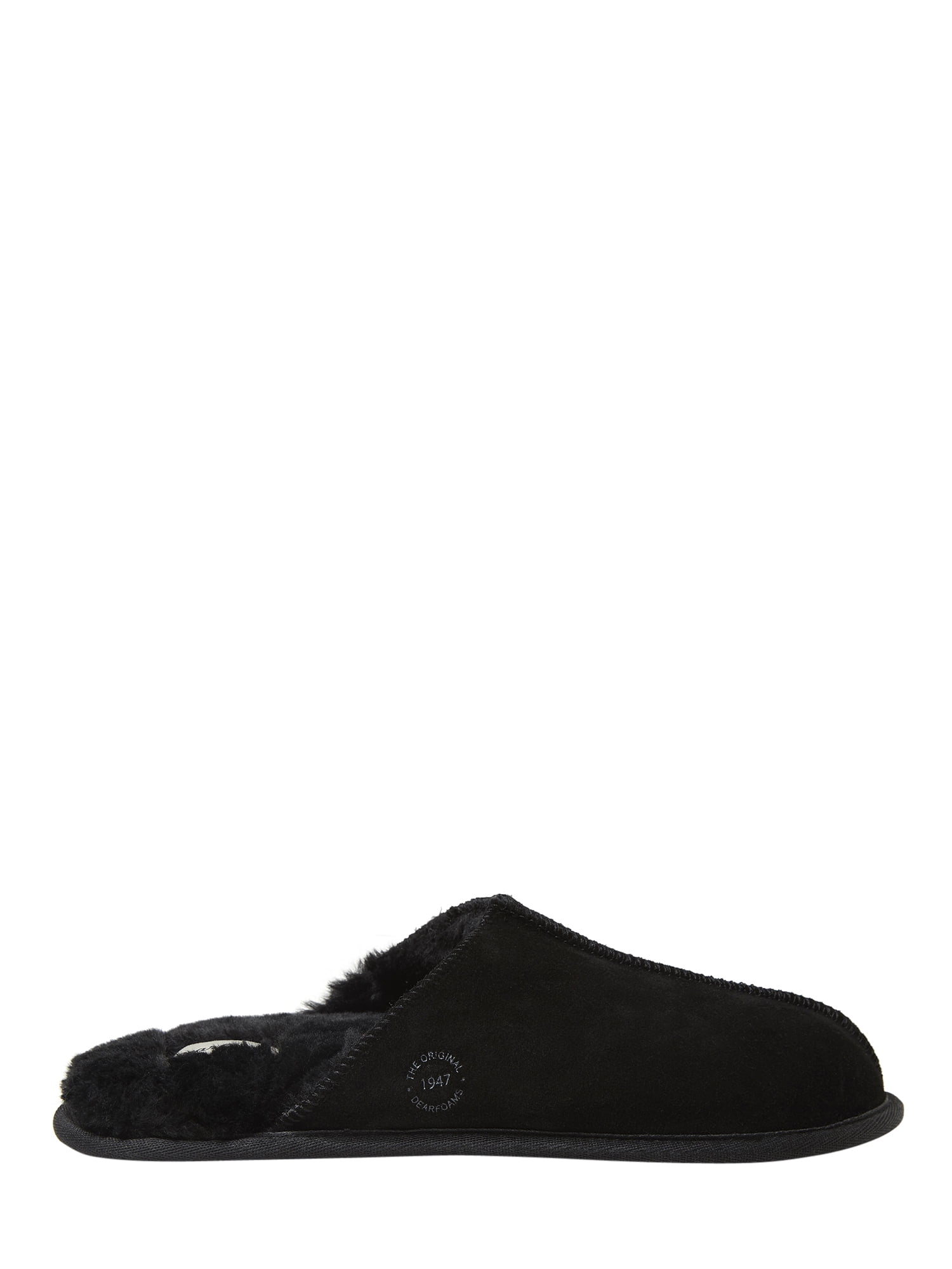 Dearfoams - Dearfoams Mens Genuine Suede Closed Toe Scuff Slippers ...