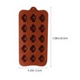 thumbnail image 2 of 2pcs Household Chocolate Baking Mold Kitchen Non-stick Silicone Chocolate Molds, 2 of 8