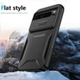 thumbnail image 4 of ELEHOLD Case for Google Pixel 9/9pro, Shockproof Anti-Scratch Protective Phone Case Slide Camera Lens Cover,Black, 4 of 5
