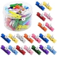 thumbnail image 1 of Jinsinto Push Pins With Clips 50 Pieces Colored Wooden Push Pins With Clips For Photos, 1 of 4