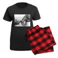 thumbnail image 5 of CafePress - African Elephants And Calf Women's Dark Pajamas - Women's Short Sleeve Print T-Shirt and Pants Dark Cotton Pajama Set, 5 of 7