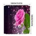 thumbnail image 3 of Cqxid Shower Curtain Under $10 Shower Curtain 70x70 Inch With 12 Plastic Hooks Waterproof Shower Curtain Bathroom Heavy Side Shower Curtain Machine Washable Quick Dry, 3 of 8