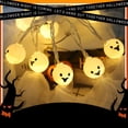 thumbnail image 4 of 9.84ft 20Light LED Christmas Lights Battery Operated Bedroom Outdoor，Waterproof Cute Smileing Fairy Christmas Light（Ghost Light String）, 4 of 6