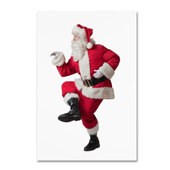 Trademark Fine Art 'Santa-dance-11096' Canvas Art by Ed Wheeler