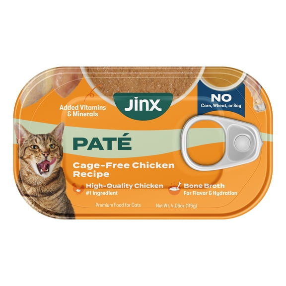 Jinx Chicken Paté Cat Wet Food, 4.05 oz Can