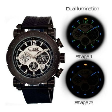 - Equipe Tritium Stud Mens Watch, Black-Multicolor