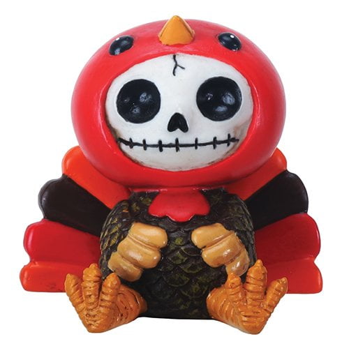 Furrybones Pumpkin Skeleton in Thanksgiving Turkey Costume Figurine