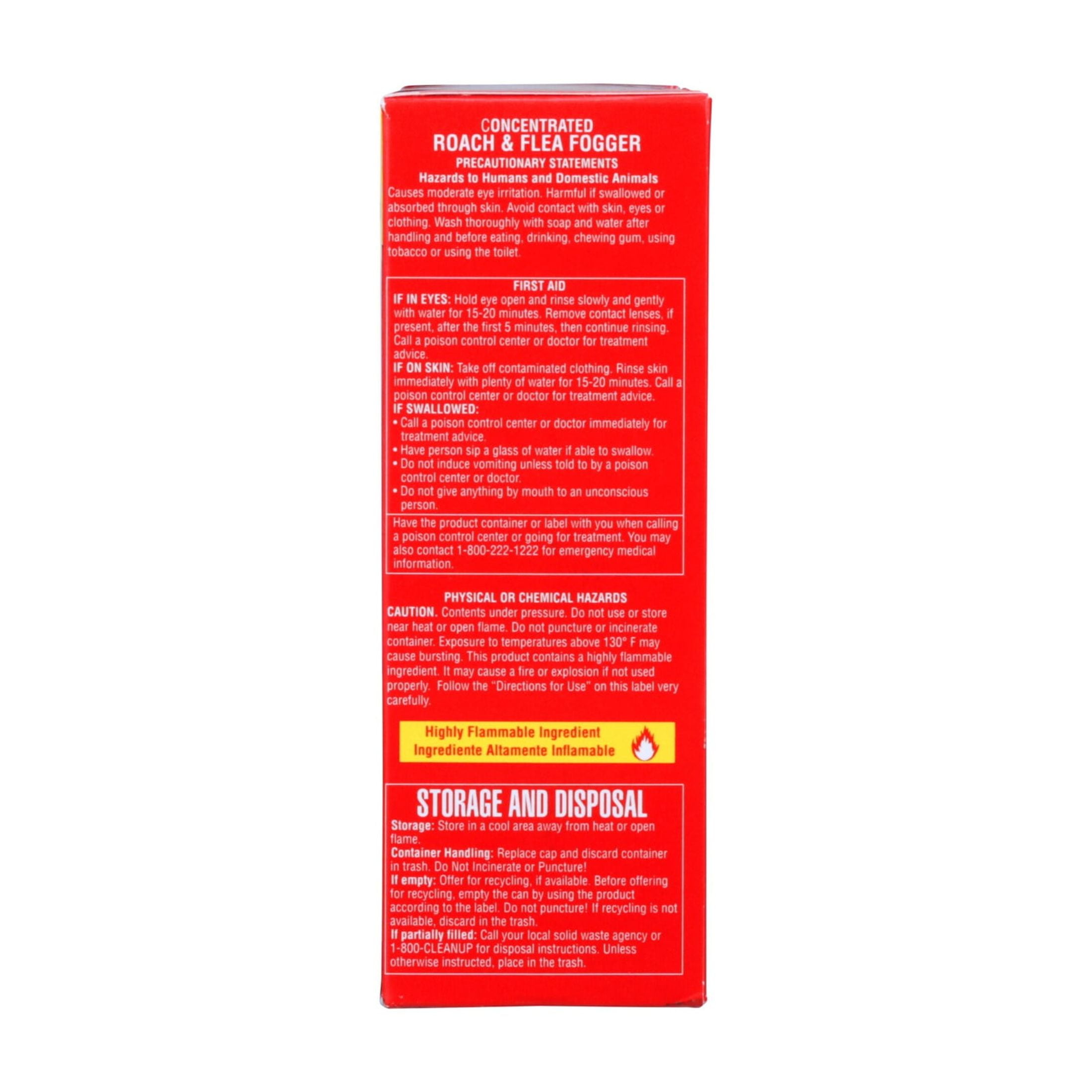 Bengal Concentrated Roach and Flea Fogger, Odorless Mess-Free Dry Fog, 4 Count, 2.7 oz Aerosol Cans