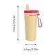 thumbnail image 3 of Botella de agua aislada de acero inoxidable con pajita,vaso térmico con aislamiento al vacío de gran capacidad,ideal para el hogar,camping,oficina y actividades al aire libre., 3 of 7