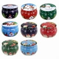 thumbnail image 4 of Holiday Candle Tins with Lids Candle Jars for Making Candle, Arts & Crafts, Storage, Gifts Empty Christmas Candle Jars, 4 of 10