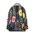 thumbnail image 3 of "Vintage Style Boho Backpack – Tribal & Floral Pattern, 17 Inch Laptop Pocket, Durable Oxford Fabric, Ideal for Students & Travelers", 3 of 6