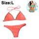 thumbnail image 2 of Traje de baño de bikini para mujer Conjuntos de trajes de baño de dos piezas con tiras triangulares y halter, 2 of 5