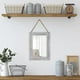 thumbnail image 2 of Espejo decorativo de pared EMAISON de madera rústica, 30 x 40 cm, color gris, 2 of 8