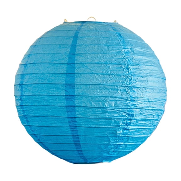 Blue Paper Lantern 12 X 12 Inches Blue For Spring Decoration Courtyard Party Home Decor