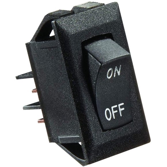 RV Designer Collection S269 Black 10 Amp Rocker Switch