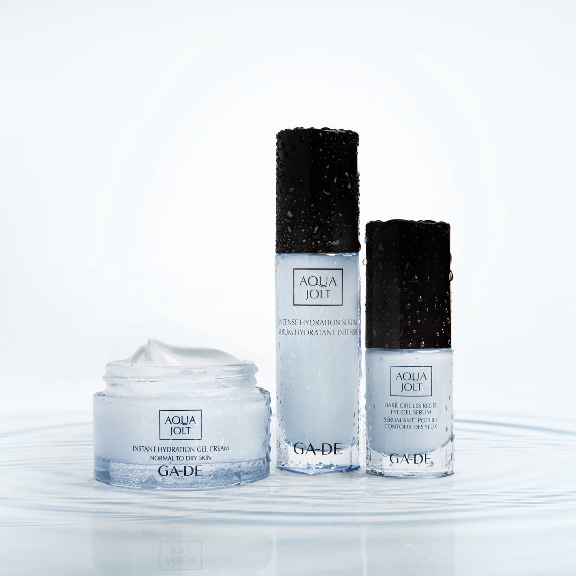 GA-DE Aqua Jolt Dark Circles Relief Eye Gel Serum, Face Serum, 0.5 oz