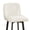 Bright White-Faux Leather, variant on MultiHaven 29" Swivel Bar Stools Set of 2,Square Back&Metal Legs,Fabric Counter Height Chairs for Kitchen Island,Bar,Cafe-Black Grey