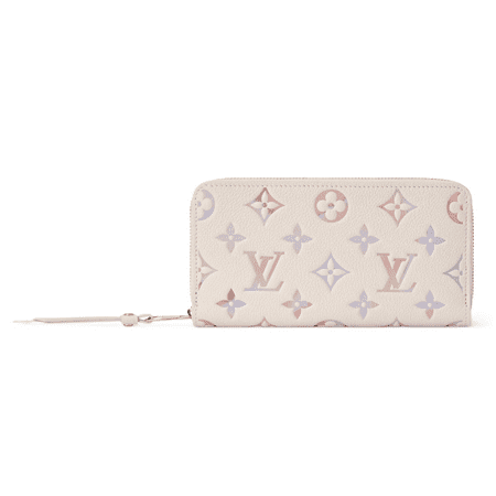 Louis Vuitton Monogram Empreinte Zippy Wallet White M25594