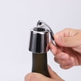 thumbnail image 5 of Tapón para botella de vino acero inoxidable, protector reutilizable, sellador de botellas de vino que el vino fresco (Plata), 5 of 5