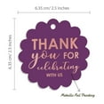thumbnail image 6 of Inkdotpot Real Rose Gold Foil Thank You For Celebrating With Us Bridal Shower-Baby Shower-Retirement-Wedding-Birthday Tags Favor Hang Paper Tags 50 Pieces, 6 of 7