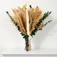 thumbnail image 5 of Sanmadrola Green Pampas Grass Boho Decor Exquisite Lavender and Eucalyptus Dried Flower Arrangements for Western Rustic Flowers for Your Bohemian Home Bedroom Table Decor, 5 of 8