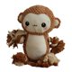 thumbnail image 4 of Juguete chillón para perros, Animal de peluche con chirriadores, animales de peluche calmantes para perros, juguete interactivo para regalo para masco Mono, 4 of 7