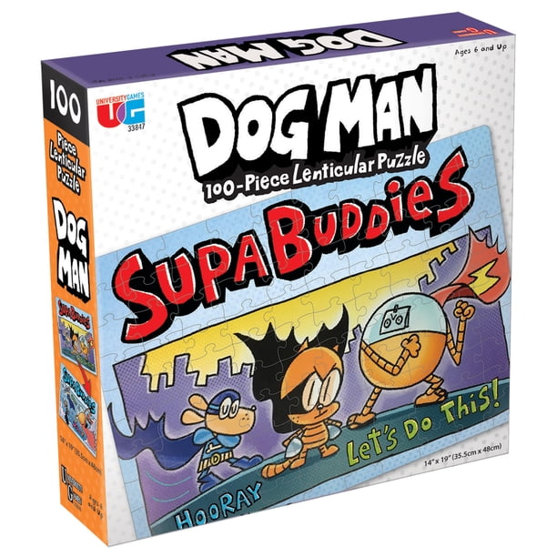 Puzzle University Games Dog Man Supa Buddies, 100 piezas