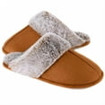 thumbnail image 2 of AMAXUN Women's Slip-Resistant House Slippers, Fluffy Fuzzy Plush Lining, Brown, Size 7/8, 2 of 8