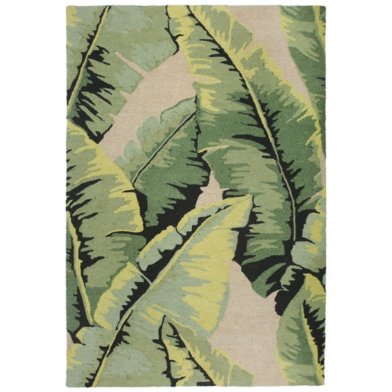 Liora Manne Lalunita Palm Indoor Rug Green 7'6"X9'6"