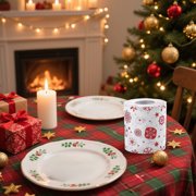 ABPWLY Christmas Chimney Paper Roll Two-layer Toilet Paper Roll Colorful Personalized Paper Towel Clearance Home and Kitchen Canada Days House Decor Kitchen