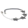 thumbnail image 1 of Cadena joyería de adorno de 4 estrellas accesorios de joyería de moda elegante pulido fino Hugo Pulsera del encanto de la estrella de las mujeres, 1 of 6