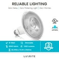 thumbnail image 2 of Luxrite 6-Pack LED PAR38 Flood Light Bulb 3000K Soft White 1250 Lumens 15W Dimmable Wet Rated E26 Base UL Listed, 2 of 7