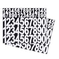 thumbnail image 1 of Number Stickers 1 Inch 2 Inch, 10 Sheets Waterproof Self Adhesive Mailbox Number Decals, White, 1 of 6