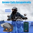 thumbnail image 3 of Motorcycle Helmet BT Headset, Motorcycle Helmet Intercom Headset Easy To Install Waterproof BT 5.2  For Camping, 3 of 8
