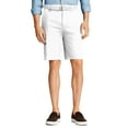 thumbnail image 2 of Ma Croix Mens Twill Chino Shorts with Belt Flat Front Modern Fit, 2 of 3