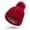Wine, variant on Womens Winter Knitted Hat With Pom Warm Knit Cap Hats For Women Dad Hat Women Fashion Hat Max 1 Hat Sports Hat Soft Hat Soccer Cap Womens Baseball Caps with Sayings Teacup Hat Headband Cap Team Hat