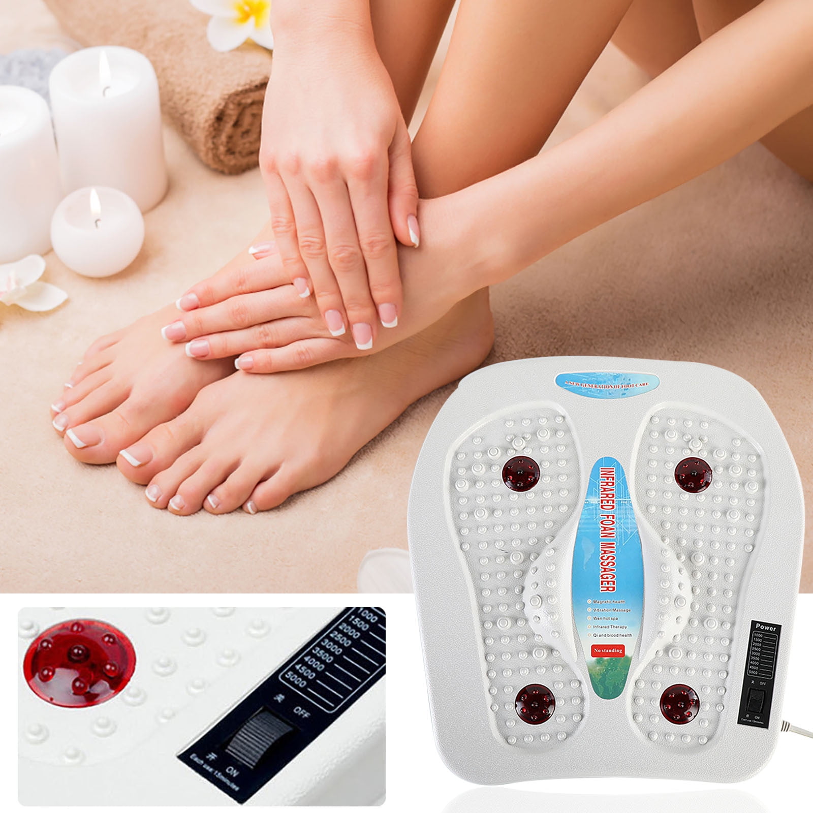 MedMassager Foot Massager Machine MMF07, Electric Therapeutic 11 Speed 